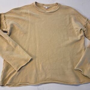 Eileen Fisher XS OS Distressed Crew Neck